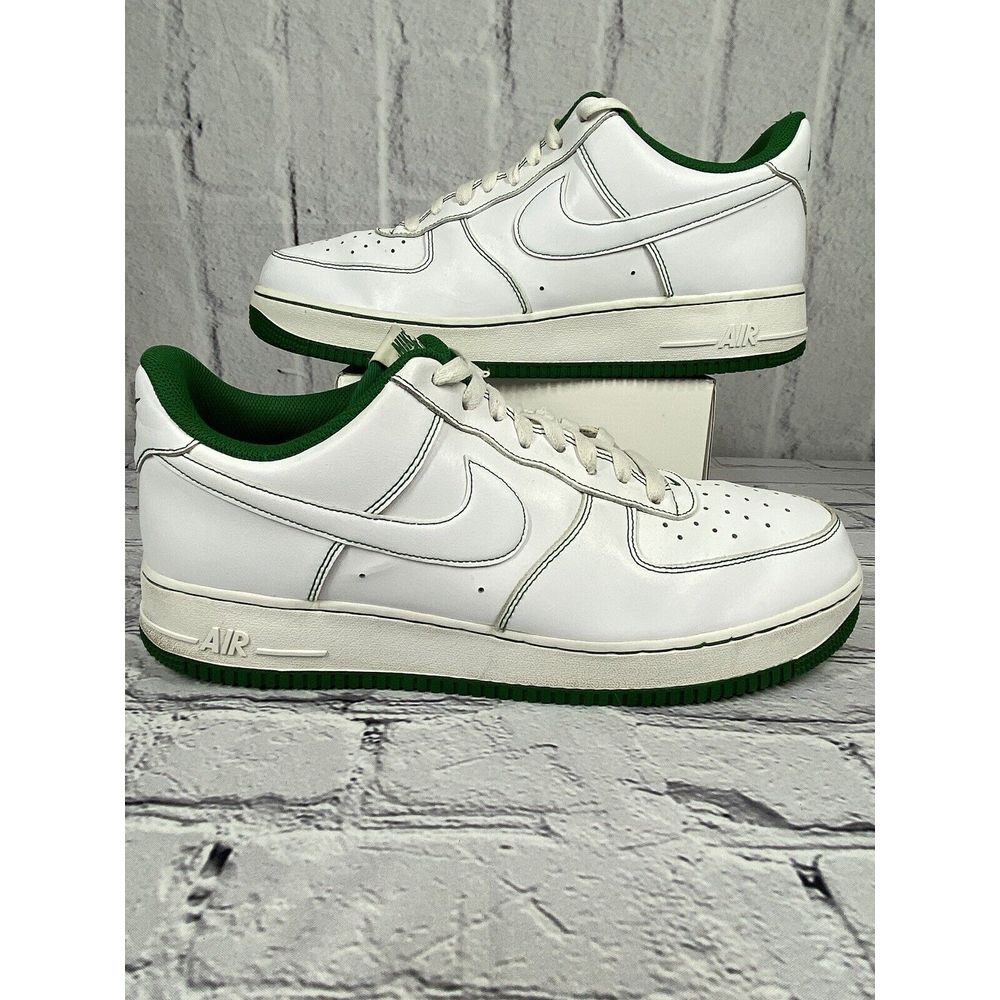Nike Air Force 1 Low CV1724-103 Mens Size 13 Contrast Stitch White Pine Green